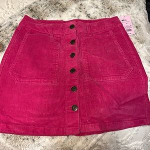 Pink corduroy Skirt